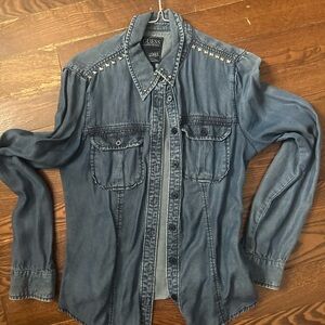 Guess Studded Denim Shirt